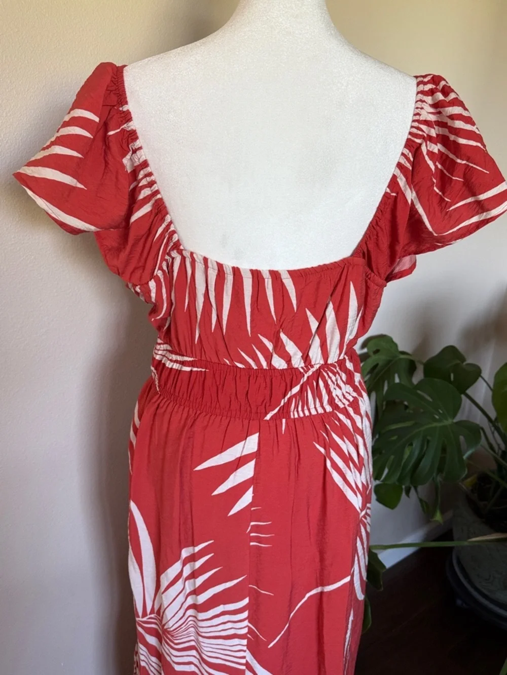 Nine West Coral Tropical Print Maxi Dress, XXL - Picture 7 of 14